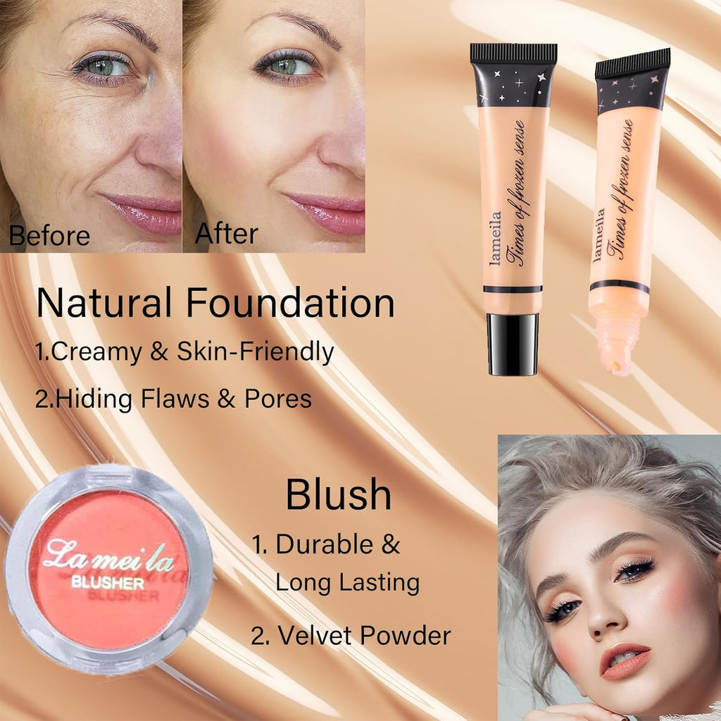 Makeup Set for Women, Makeup Full Kit for Beginners & Professionals, Travel Makeup Set for Teens & Adults, Makeup Gift Set for Girls, Eyeshadow Palette, Lip Gloss, Face & Eye Make Up